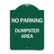 Signmission Keep Driveway Clear No Parking Day or Night, Green & White Aluminum Sign, 18" x 24", GW-1824-24628 A-DES-GW-1824-24628 - alternate 1